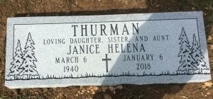 Single Flat Grave Marker Design Inspiration