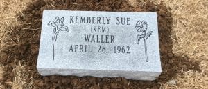 Single Flat Grave Marker Design Inspiration