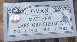 Single Flat Grave Marker Design Inspiration