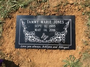 Single Flat Grave Marker Design Inspiration