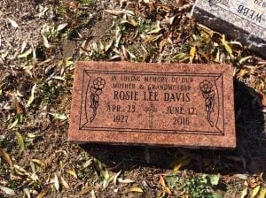 Single Flat Grave Marker Design Inspiration