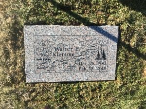 Single Flat Grave Marker Design Inspiration