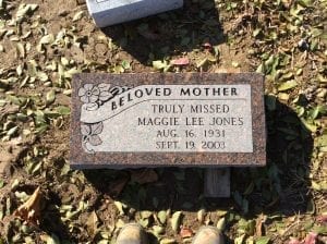 Single Flat Grave Marker Design Inspiration