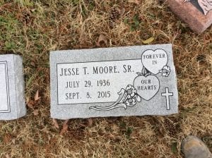 Single Flat Grave Marker Design Inspiration