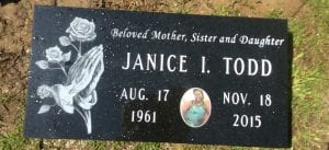 Single Flat Grave Marker Design Inspiration