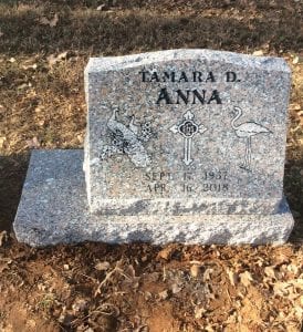 Single Slant Memorial Inspiration