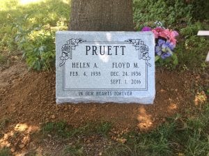Single Slant Memorial Inspiration